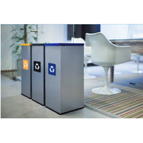 Trash Cans – Metal waste sorting bin 30x30x70cm 60L GLASS - Carlat