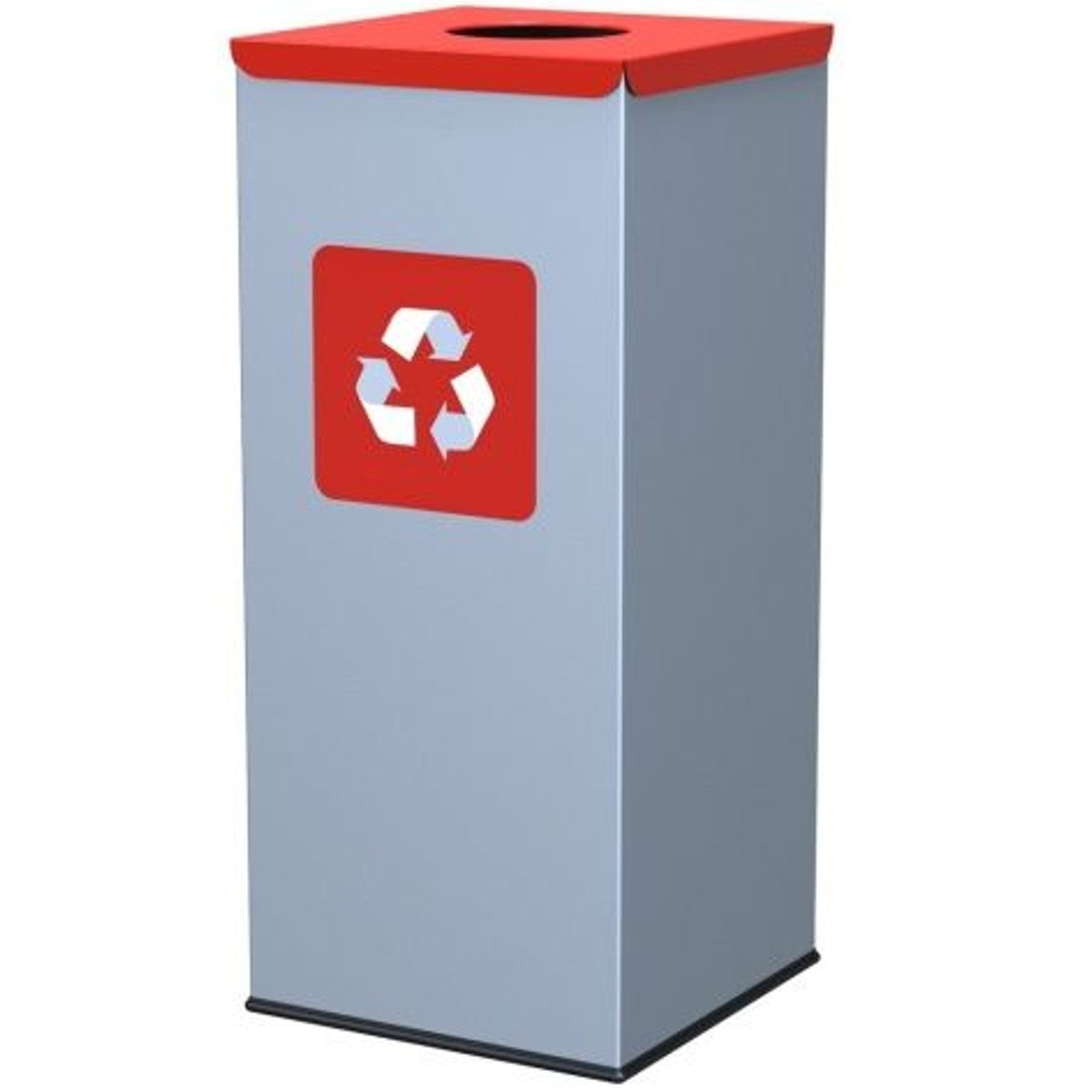 Trash Cans – Metal waste sorting bin 30x30x70cm 60L METAL - Carlat