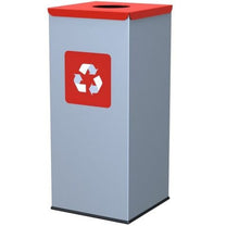 Trash Cans – Metal waste sorting bin 30x30x70cm 60L METAL - Carlat