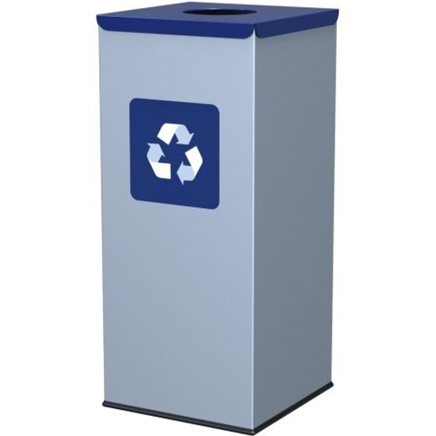 Trash Cans – Metal waste sorting bin 30x30x70cm 60L PAPER - Carlat