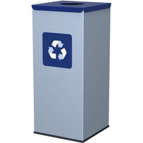 Trash Cans – Metal waste sorting bin 30x30x70cm 60L PAPER - Carlat