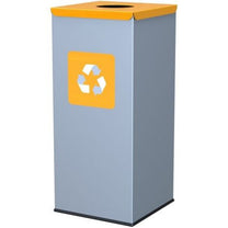 Trash Cans – Metal waste sorting bin 30x30x70cm 60L PLASTIC - Carlat