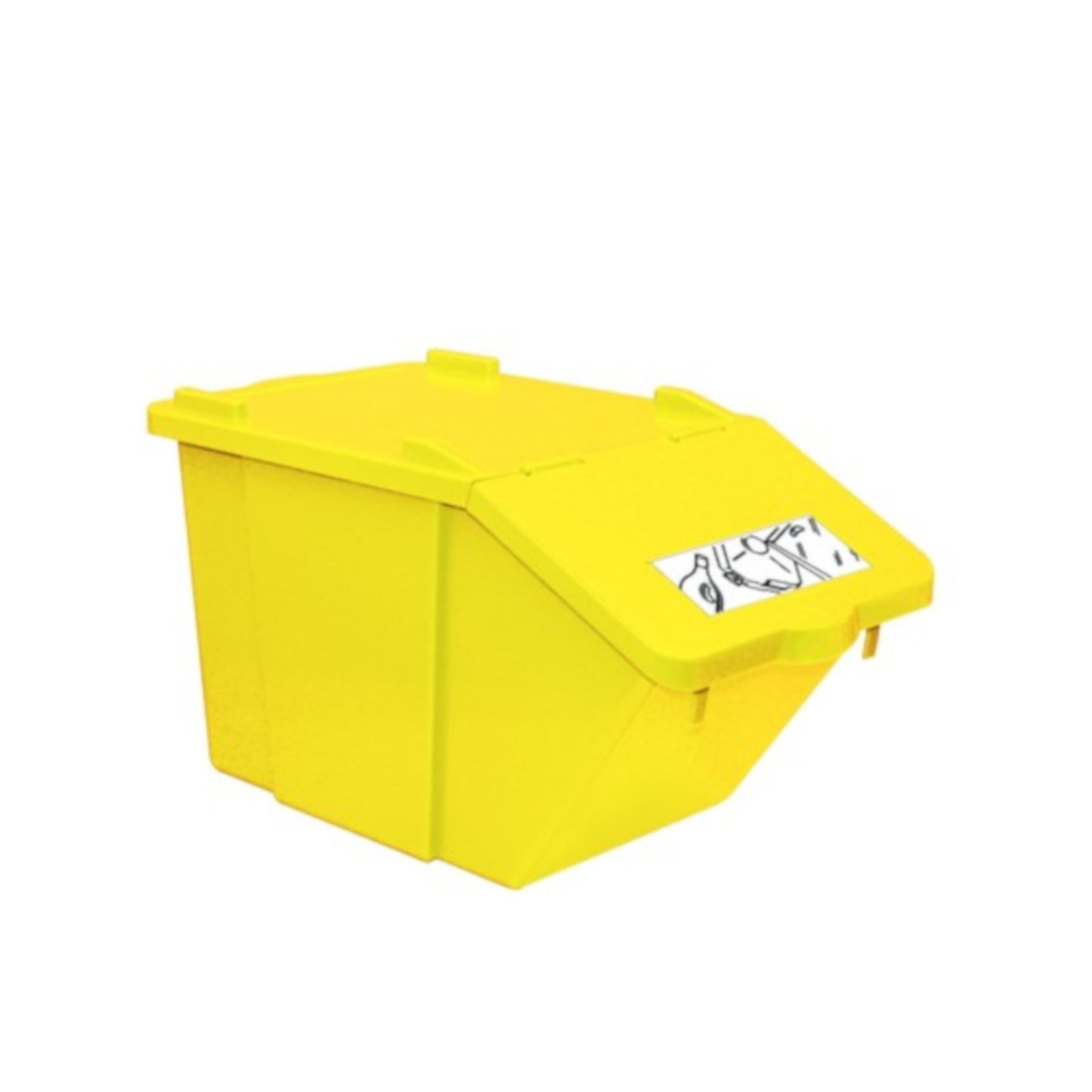 Trash Cans – Stackable waste sorting container - yellow, 45L - Carlat