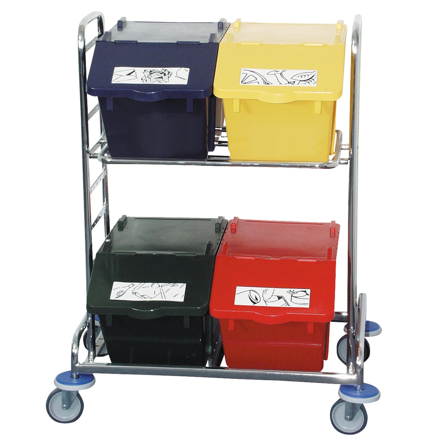 Trash Cans – Stackable waste sorting container - yellow, 45L - Carlat