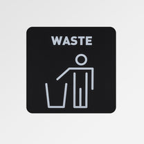 Trash Cans – Steel bin for sorting mixed waste 30.5x30.5x70cm - Carlat
