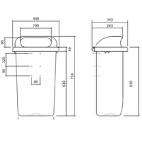 Trash Cans – Street bin, city waste container, mounted on - Carlat