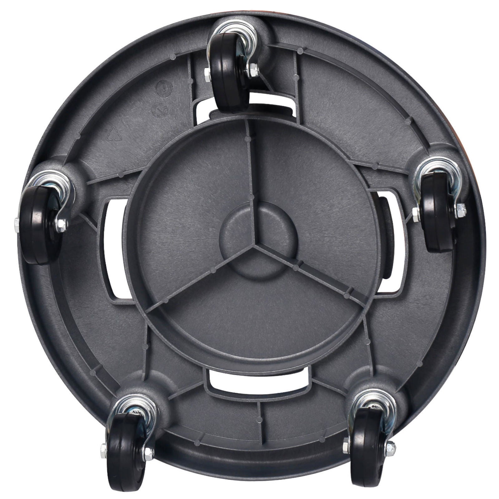 Trash Cans – Trolley base on wheels for a round - Carlat