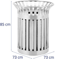 Trash Cans – Urban waste bin, external, round, diameter. 73 - Carlat