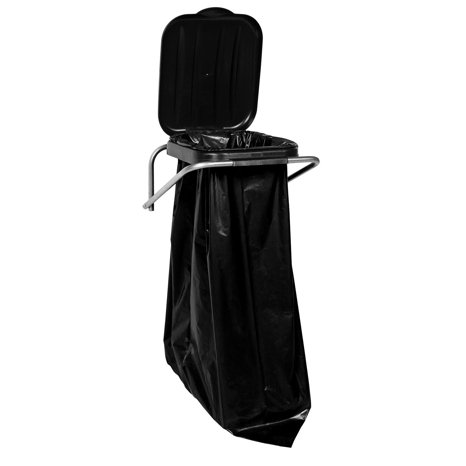 Trash Cans – Wall-mounted holder for waste sorting, black - Carlat
