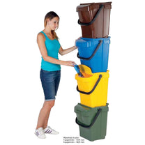 Trash container for sorting garbage URBA PLUS 40L - green - Carlat