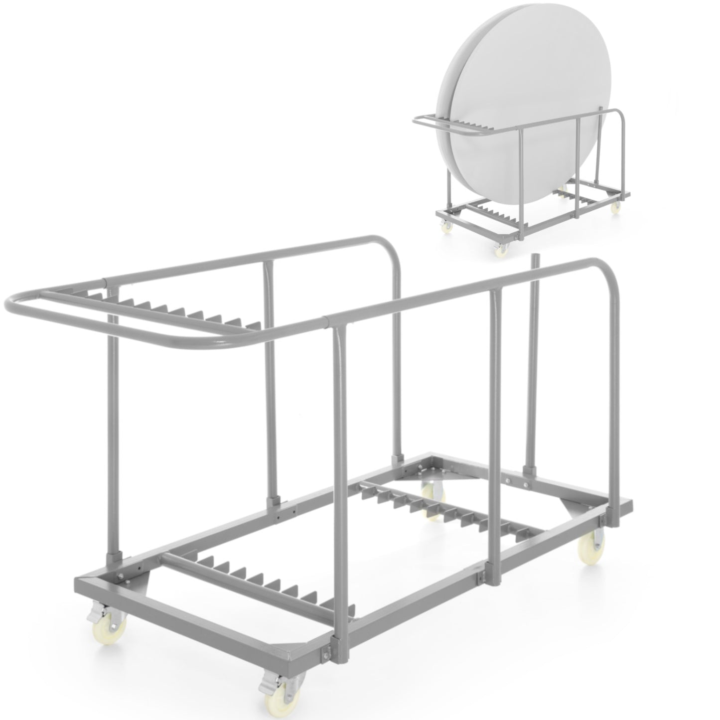 Trolley for transporting banquet catering tables for 20 tables - Carlat