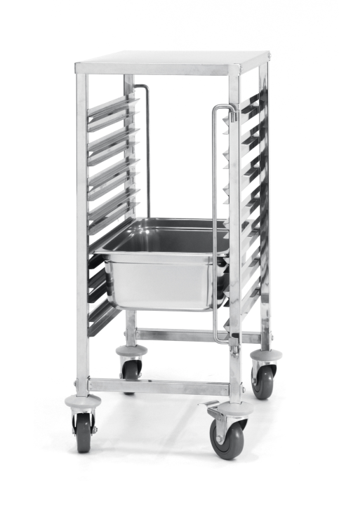 Truck for container transport 7 x GN 1/1 with worktop - Hendi 810668 - Carlat