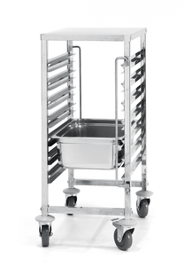 Truck for container transport 7 x GN 1/1 with worktop - Hendi 810668 - Carlat