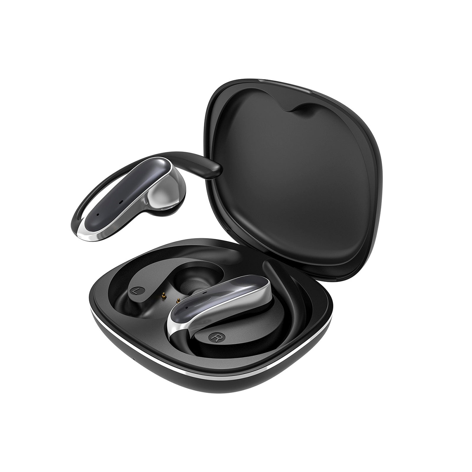 U17Z Bluetooth OWS wireless headphones with earpieces - black - Carlat