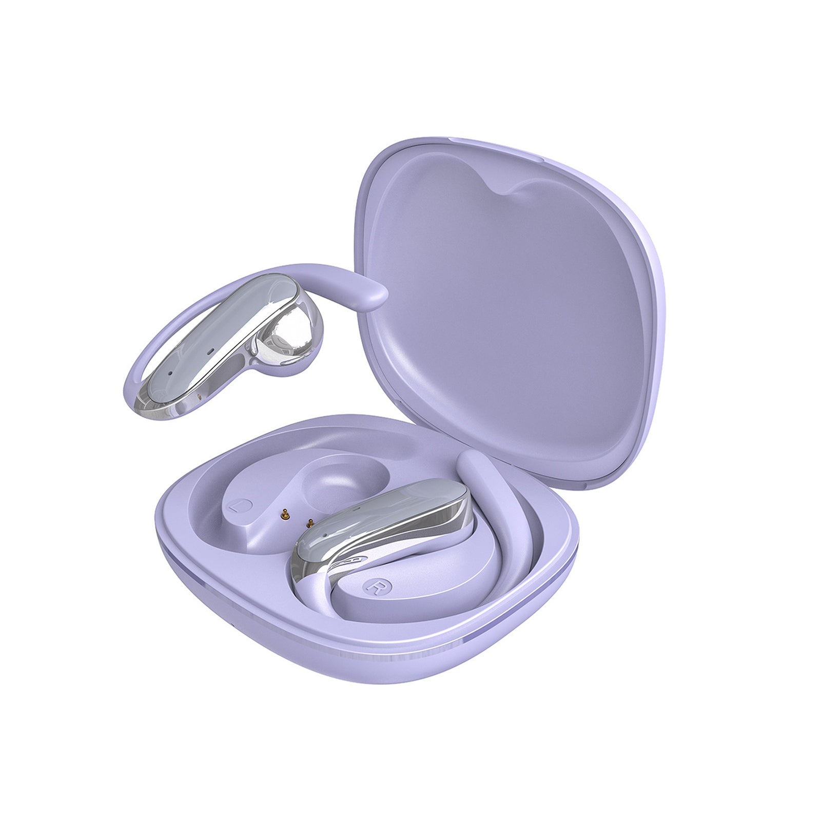 U17Z Bluetooth OWS wireless headphones with earpieces - purple - Carlat