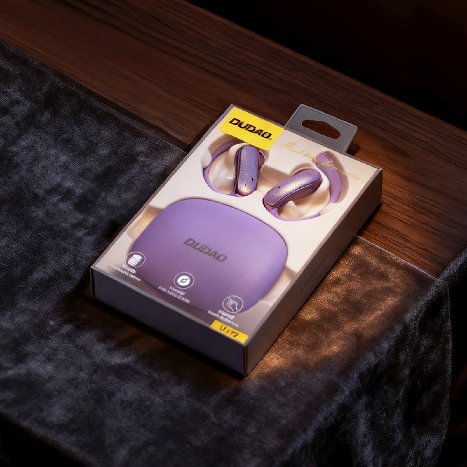 U17Z Bluetooth OWS wireless headphones with earpieces - purple - Carlat
