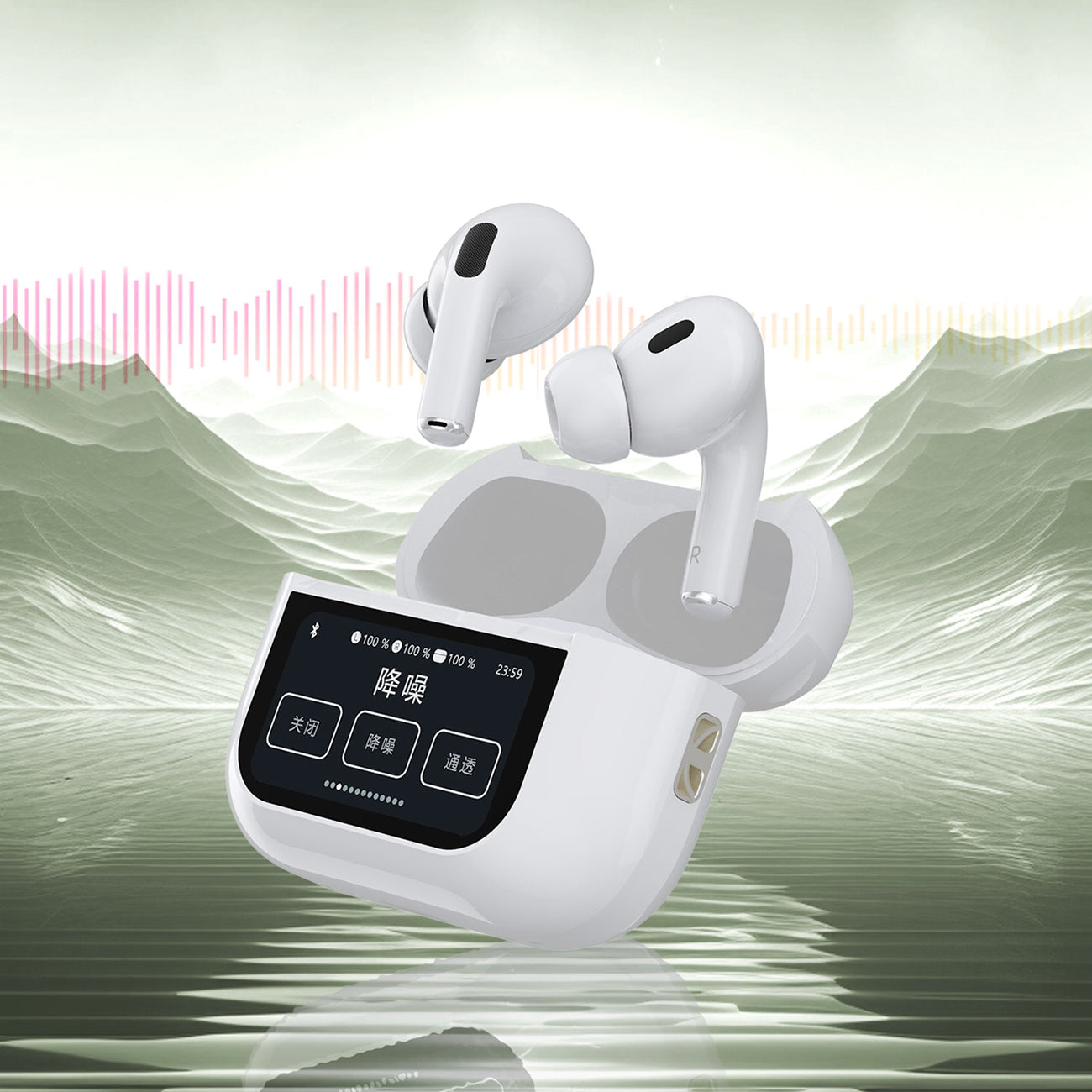 U19 in-ear TWS wireless Bluetooth 5.3 headphones with LED display - Carlat