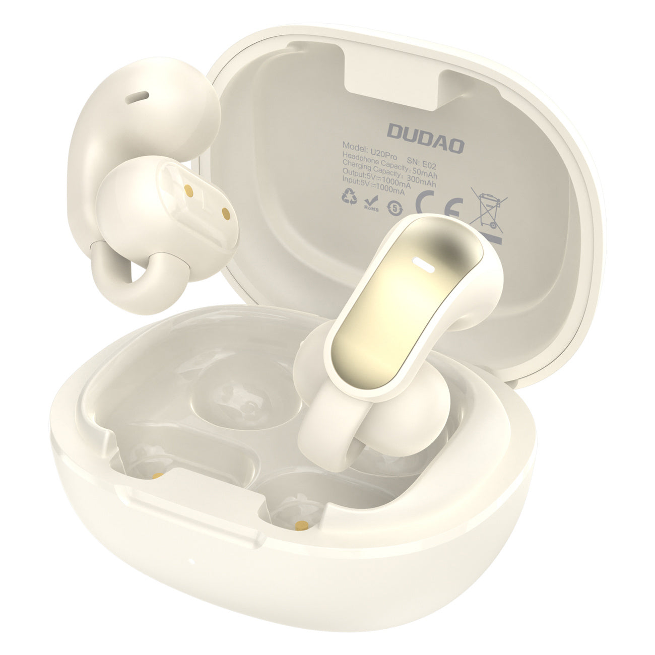 U20 Pro TWS Bluetooth wireless headphones - white - Carlat
