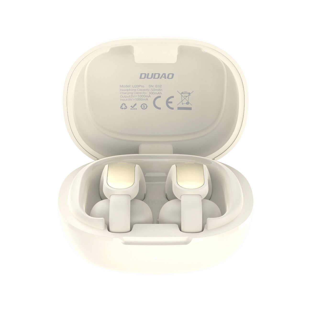 U20 Pro TWS Bluetooth wireless headphones - white - Carlat