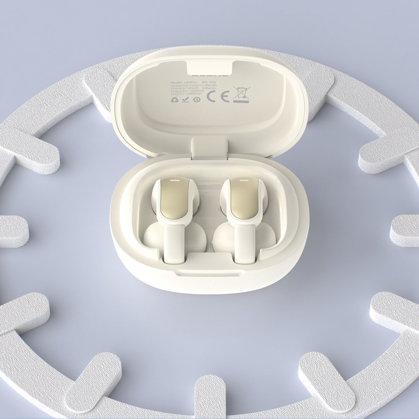 U20 Pro TWS Bluetooth wireless headphones - white - Carlat