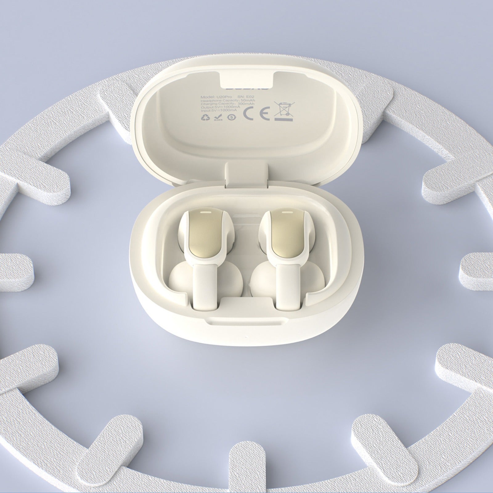 U20 Pro TWS Bluetooth wireless headphones - white - Carlat