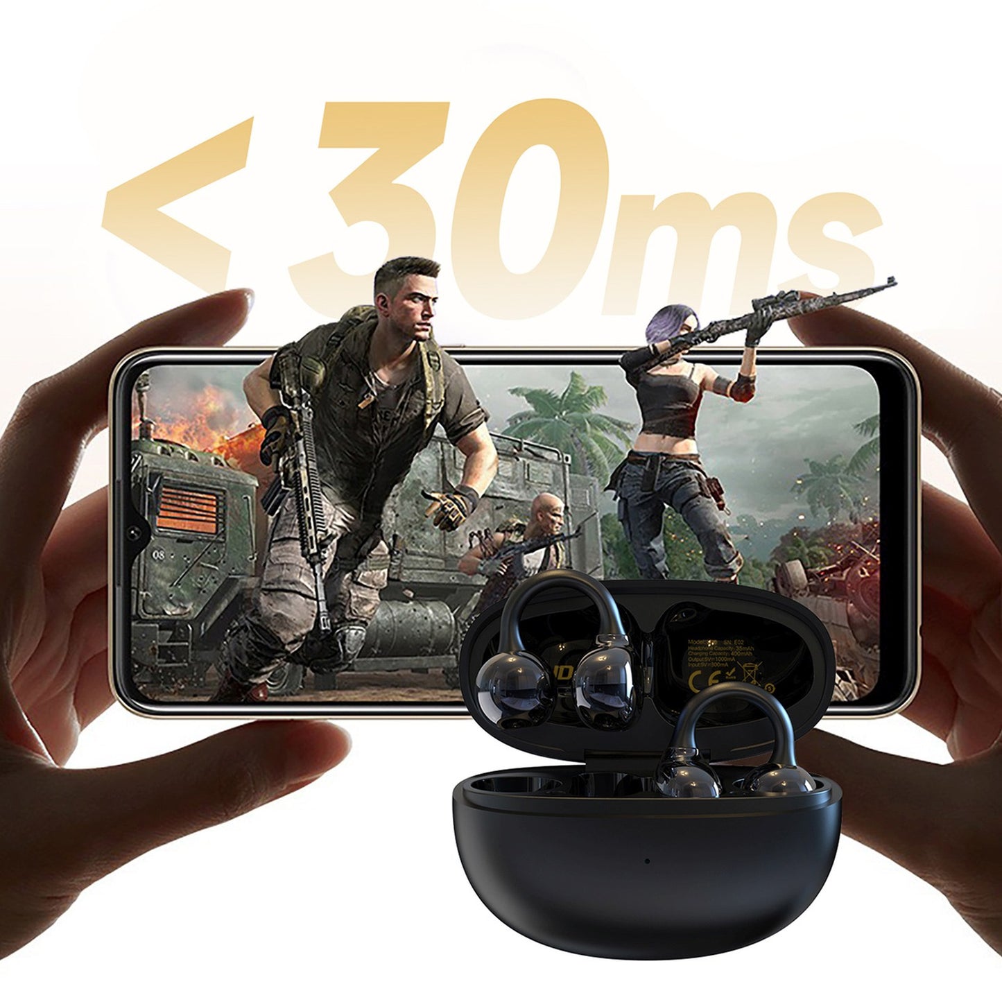 U20 TWS Bluetooth wireless headphones - black - Carlat