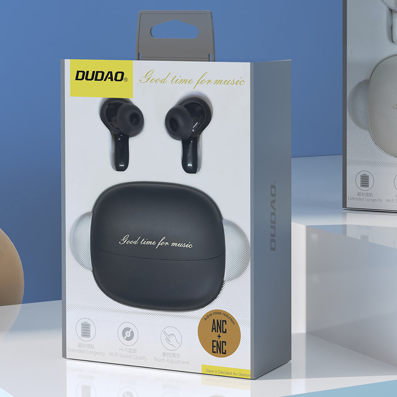 U21 TWS ANC ENC Bluetooth wireless headphones - black - Carlat