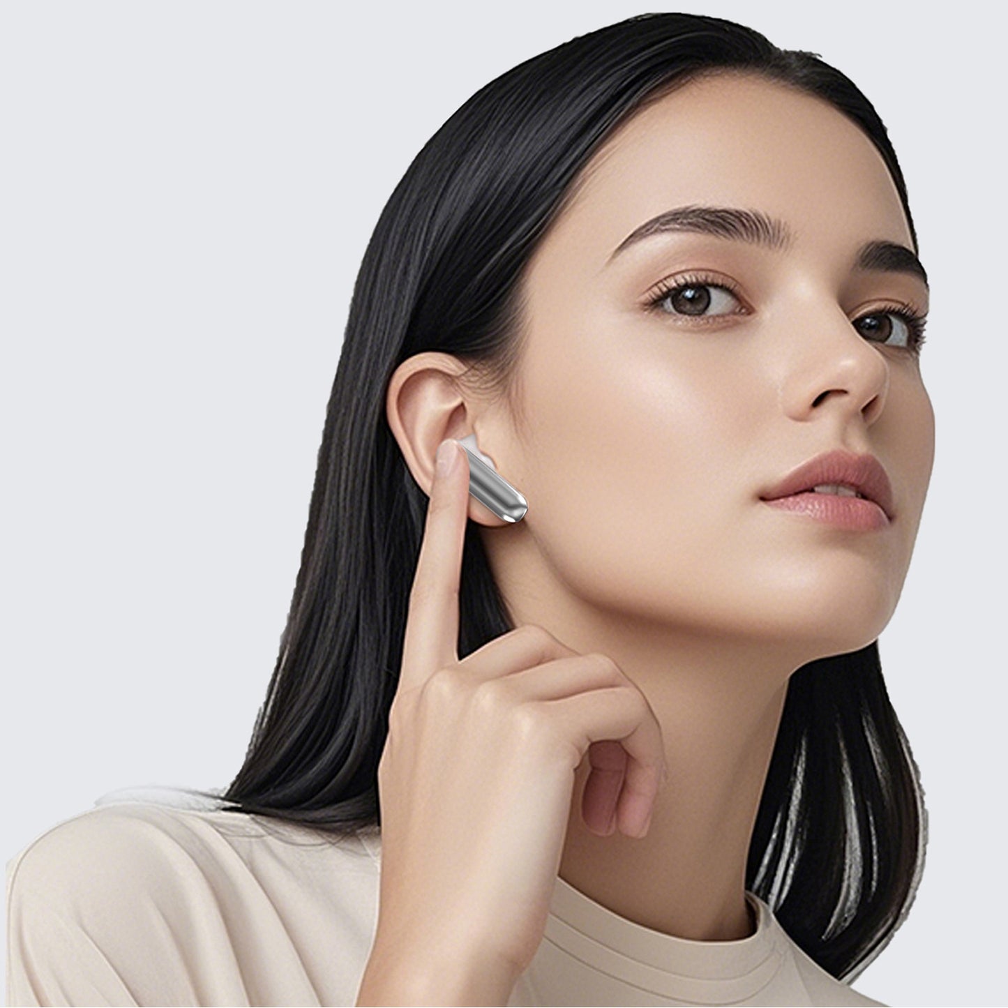 U21 TWS ANC ENC Bluetooth wireless headphones - white - Carlat