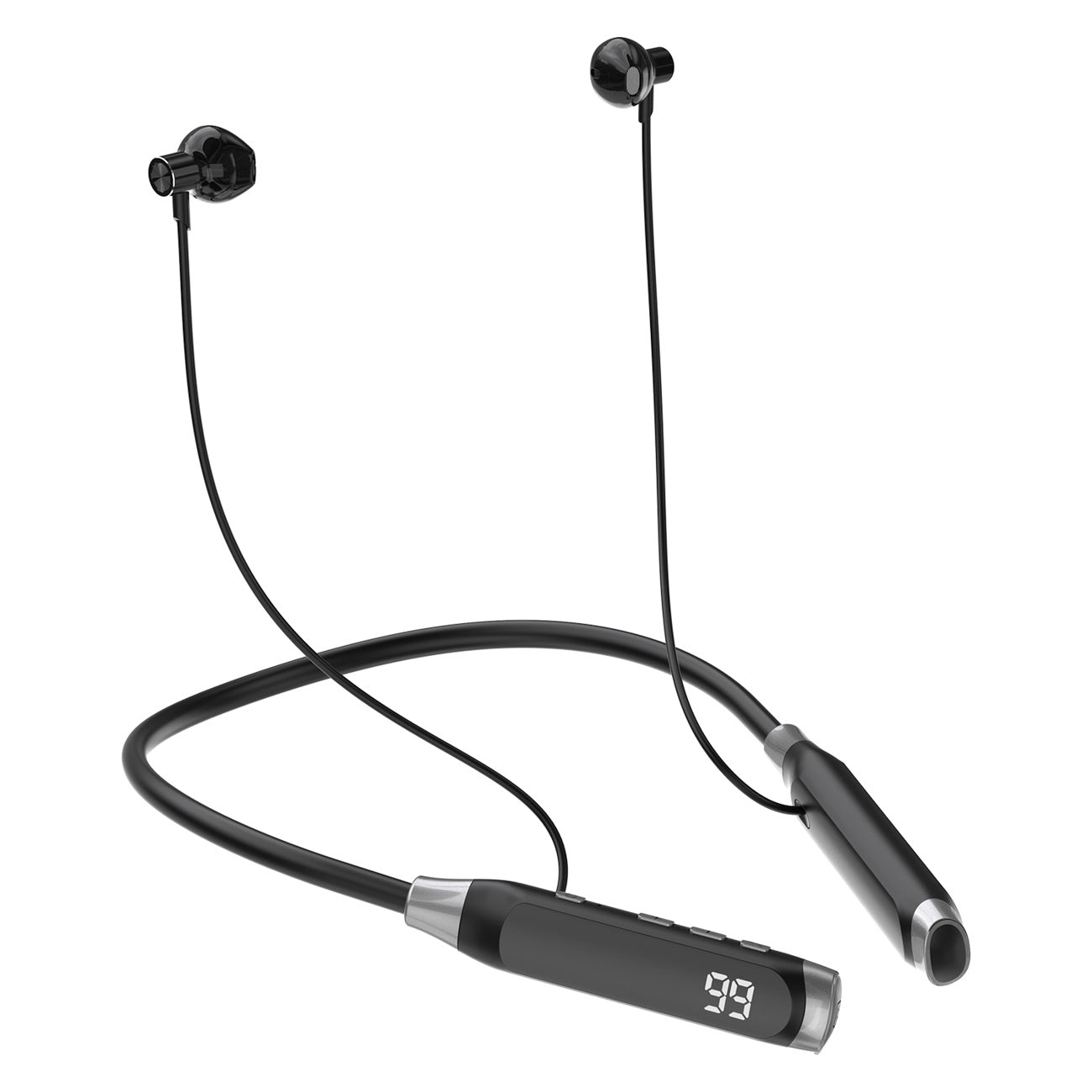 U5 Max Bluetooth wireless headphones with neckband - black - Carlat
