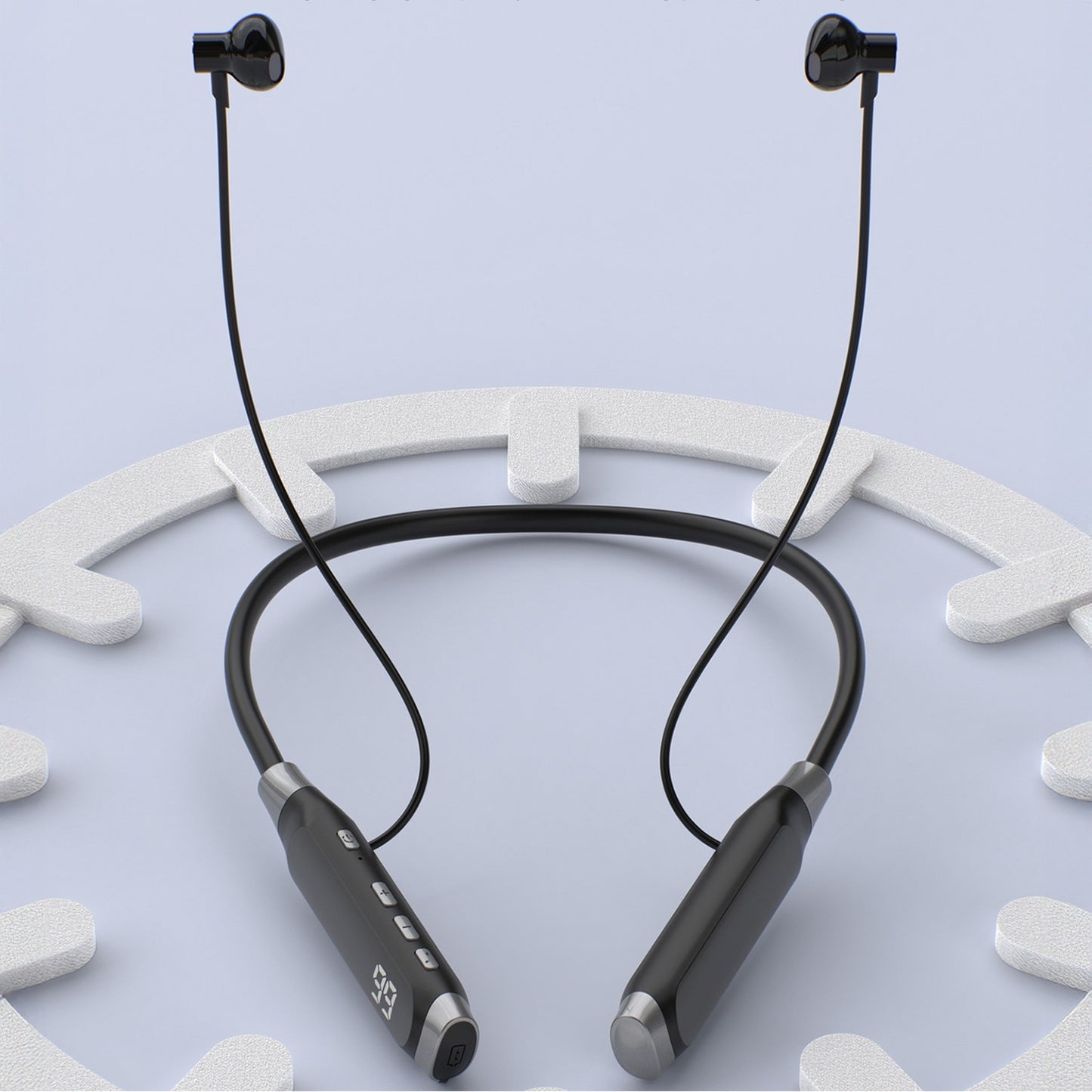 U5 Max Bluetooth wireless headphones with neckband - black - Carlat