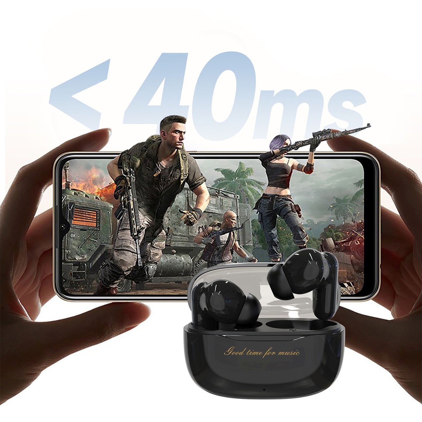 U8 Pro TWS wireless in-ear headphones - black - Carlat
