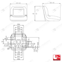 UnitedSeats MI150 tractor seat PVC - UnitedSeats Vehicle Seat (image 3)