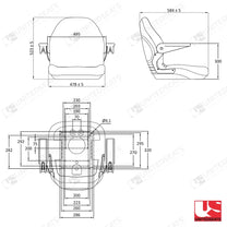 UnitedSeats MI800 tractor seat PVC - UnitedSeats Vehicle Seat (image 5)