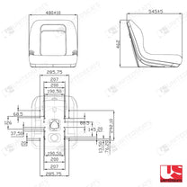 UnitedSeats MI600Y tractor seat PVC - UnitedSeats Vehicle Seat (image 2)