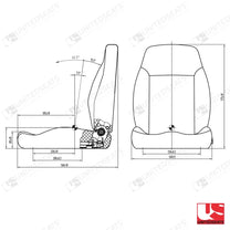 UnitedSeats C5 construction seat fabric - UnitedSeats Vehicle Seat (image 2)