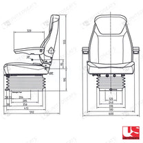 UnitedSeats 84/C1 tractor air suspension seat fabric - UnitedSeats Vehicle Seat (image 2)