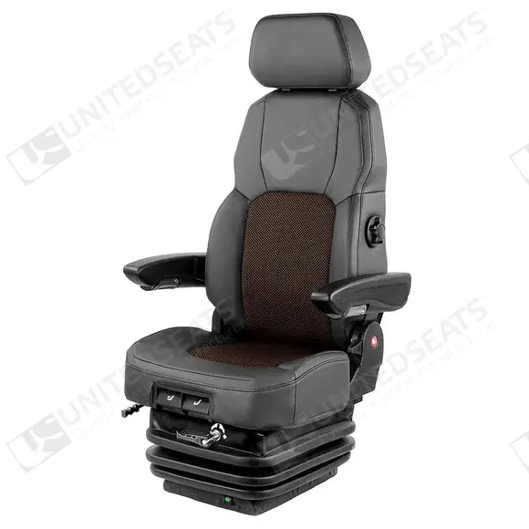 UnitedSeats MGV120/C8 construction suspension seat Stof/PVC - UnitedSeats Mechanical suspended seat