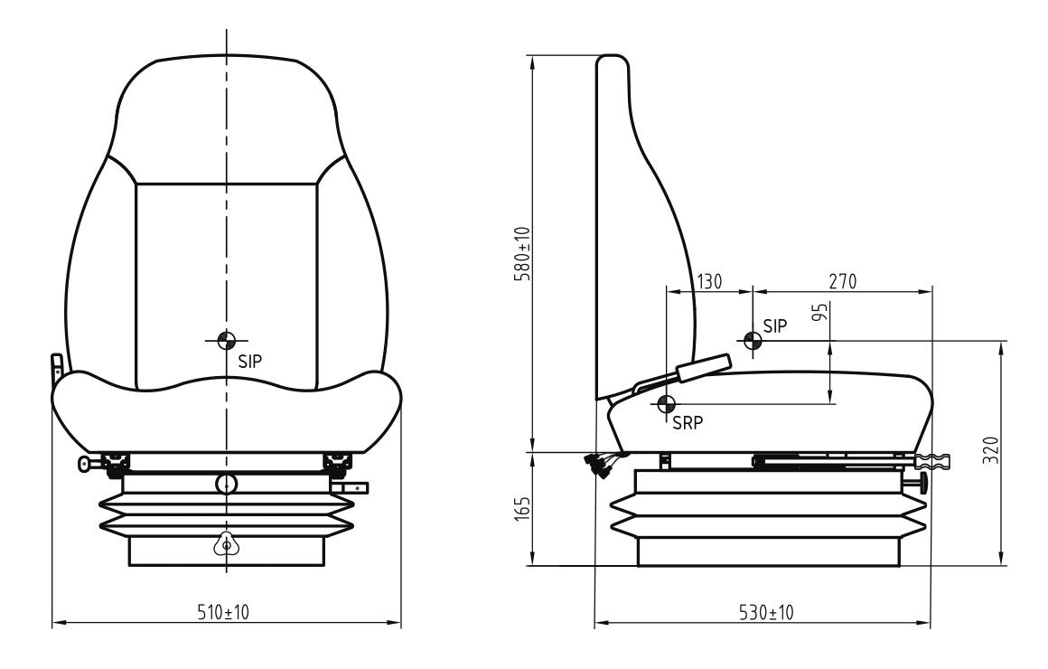 LGV90/C1 Air suspension seat