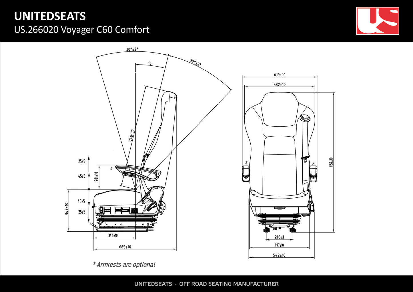 Voyager C60 Comfort fabric