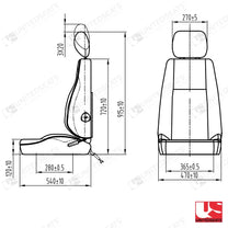 UnitedSeats C4 construction seat fabric - UnitedSeats Vehicle Seat (image 2)