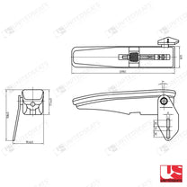 UnitedSeats DS85/H90 LS95/H90 armrest - UnitedSeats Vehicle Seat Armrests (image 5)