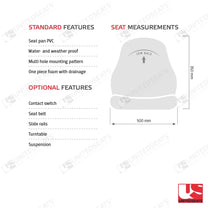 UnitedSeats MI560 K2 tractor seat PVC - UnitedSeats Vehicle Seat (image 3)