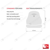 UnitedSeats MI1000 K2 construction seat PVC - UnitedSeats Vehicle Seat (image 2)