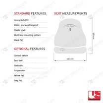 UnitedSeats MI600G tractor seat PVC - UnitedSeats Vehicle Seat (image 3)