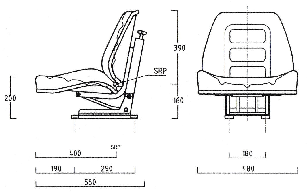US5010 MMF mechanical suspension seat - Carlat