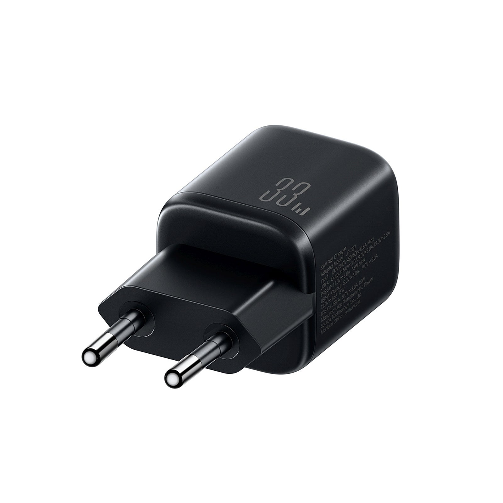 USB-A USB-C wall charger with USB-C cable - iPhone Lightning 33W - black - Carlat