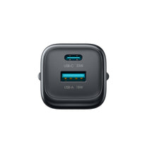 USB-A USB-C wall charger with USB-C cable - iPhone Lightning 33W - black - Carlat