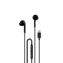 USB-C 1.2m wired in-ear headphones - black - Carlat
