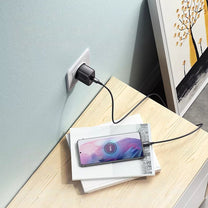 USB-C 25W PD + USB-C 2m black power charger - Carlat