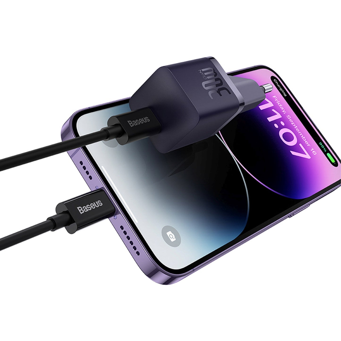 USB-C GaN5 30W EU charger - purple - Carlat